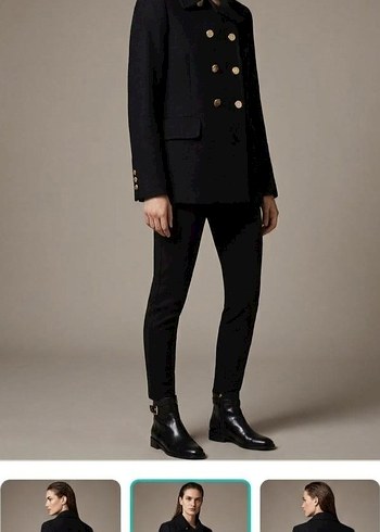 Zara Sikligin Simgesi Siyah Cift Sira Dugmeli Blazer