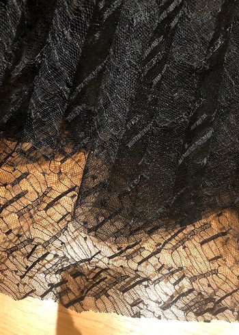 Siyah Kat Kat Fırfırlı Uzun Abiye Elbise Özgür Masur tasarım - Görsel 10