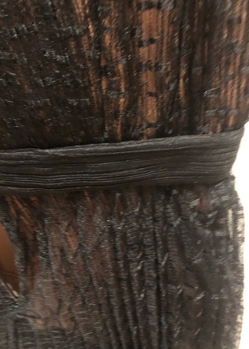 Siyah Kat Kat Fırfırlı Uzun Abiye Elbise Özgür Masur tasarım - Görsel 12