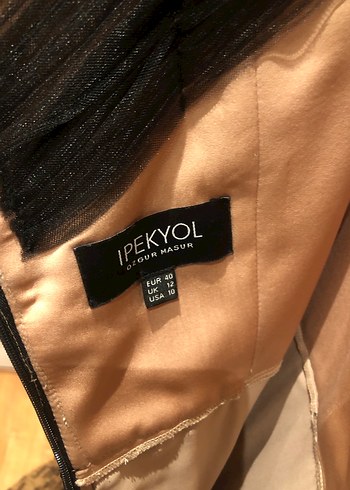 Siyah Kat Kat Fırfırlı Uzun Abiye Elbise Özgür Masur tasarım - Görsel 7