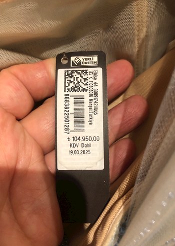 Vakko couture 40 bedene uygun yandan ve omuzdan kuşaklı abiye - Görsel 12