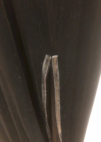 Uzun Siyah V Yaka, kadife abiye elbise - Görsel 5