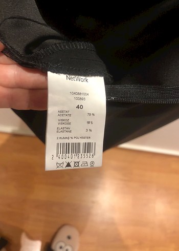 Network marka 40 beden siyah boyundan bağlı önü dantel abiye - Görsel 8