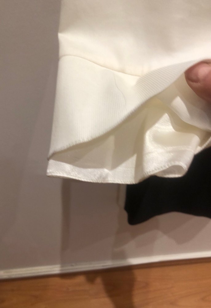 Derishow,40 beden,tek kolu saten, siyah beyaz şık elbise - Görsel 3