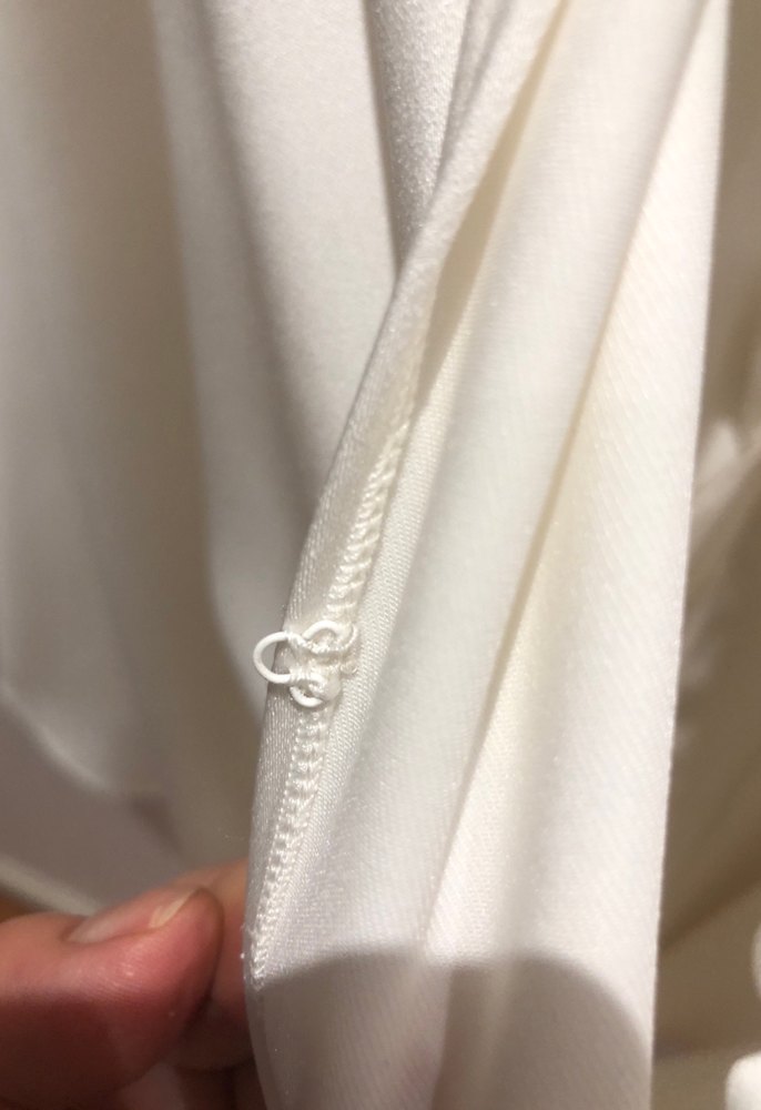 Vakko 38 beden beyaz mini abiye kollar etek volanlı arka düğmeli - Görsel 5