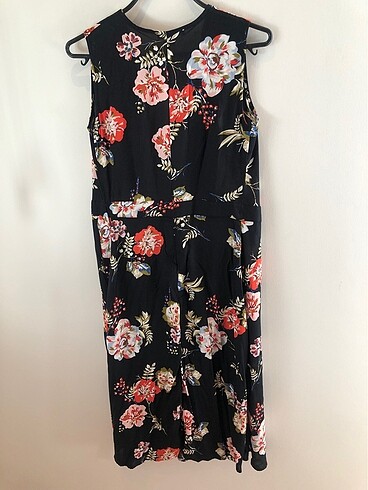 Koton desenli v yaka kolsuz önden bağlamalı bel kısmı kemerli el - Görsel 5