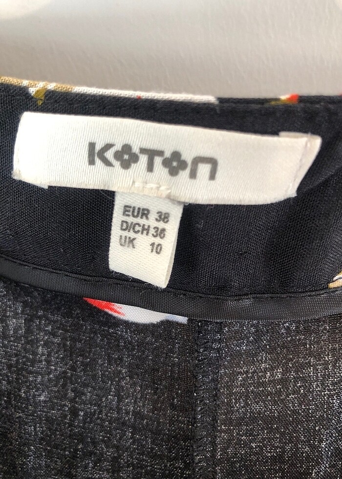 Koton marka desenli yandan bağlamalı uzun etek - Görsel 2