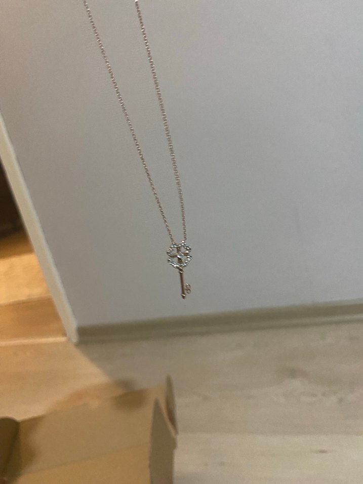 925 ayar gümüş bronz anahtar kolye - Görsel 2