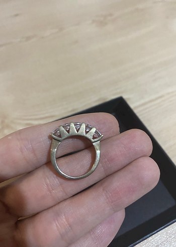 925 ayar gümüş 5taş yüzk - Görsel 2