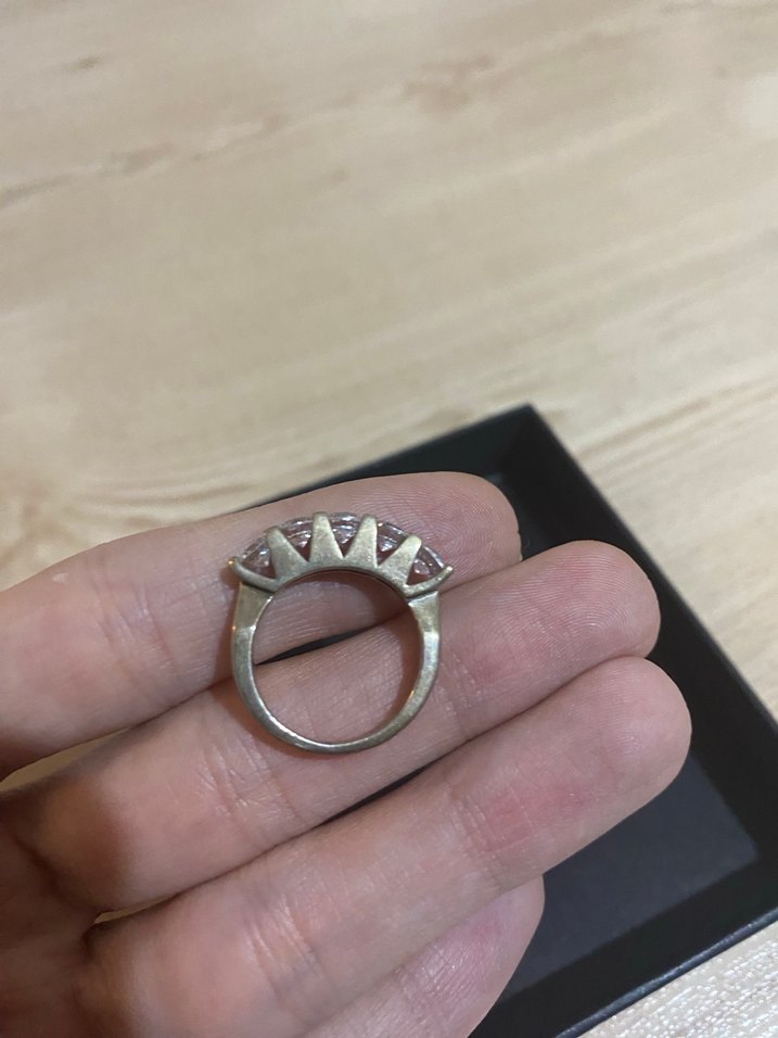 925 ayar gümüş 5taş yüzk - Görsel 2