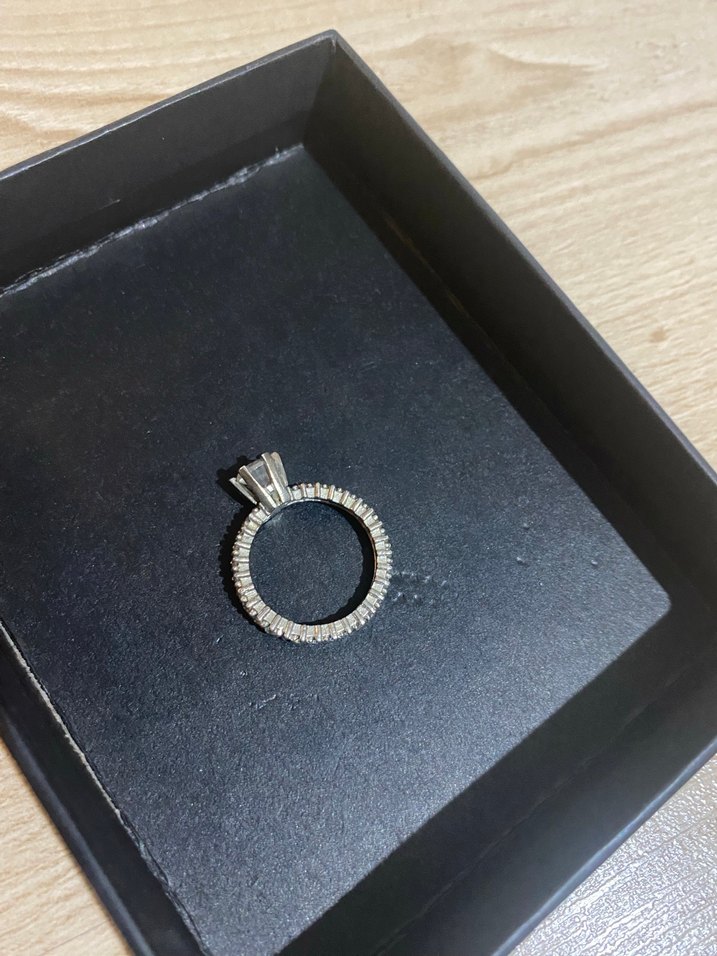 Tamtur tektaş gümüş Yüzük - Görsel 2