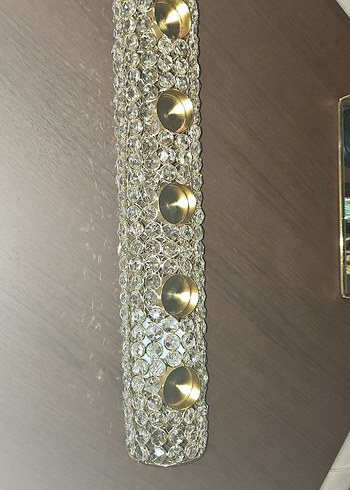 kristal taşlı 5li mumluk - Görsel 5