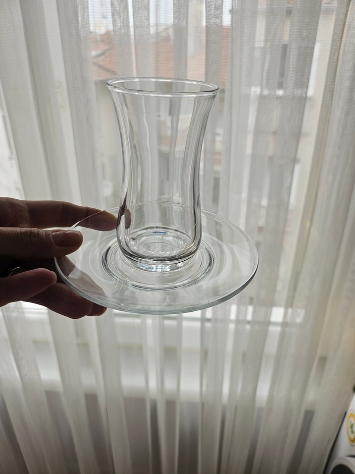 paşabahçe fit  Çay Bardağı ve Tabağı - Görsel 2