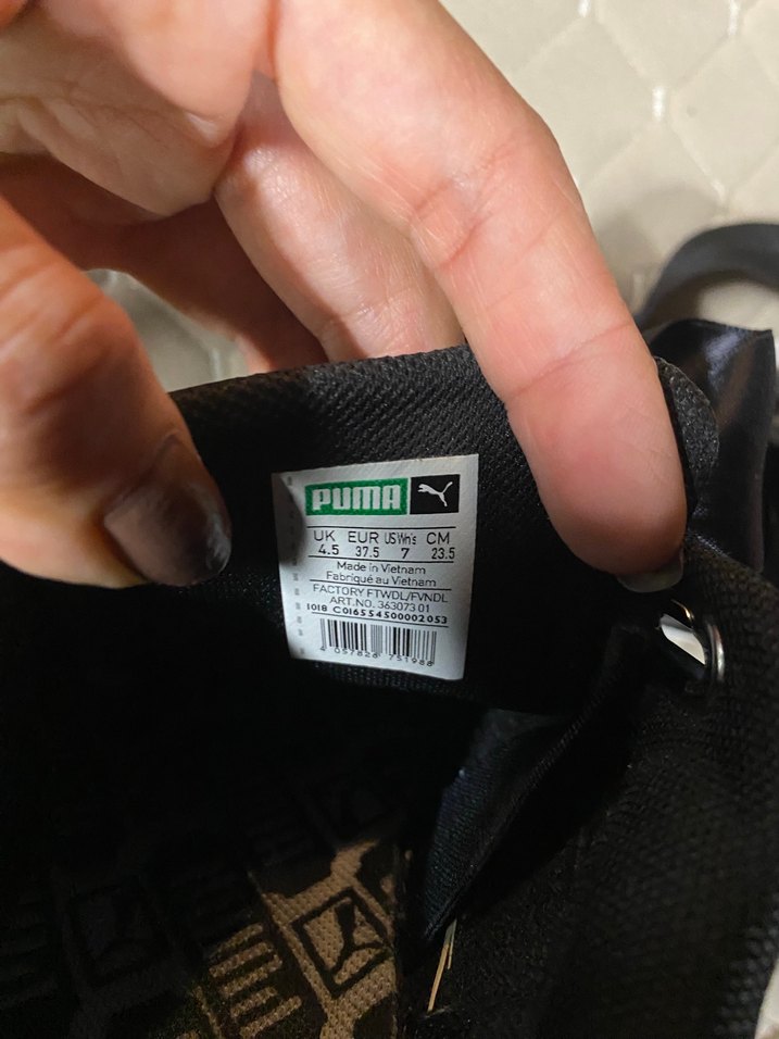 Kadın Siyah Rugan Yüksek Topuklu Spor Ayakkabı - Görsel 5