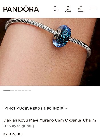 Gri Zincir Detaylı Kadın Bileklik - Görsel 3