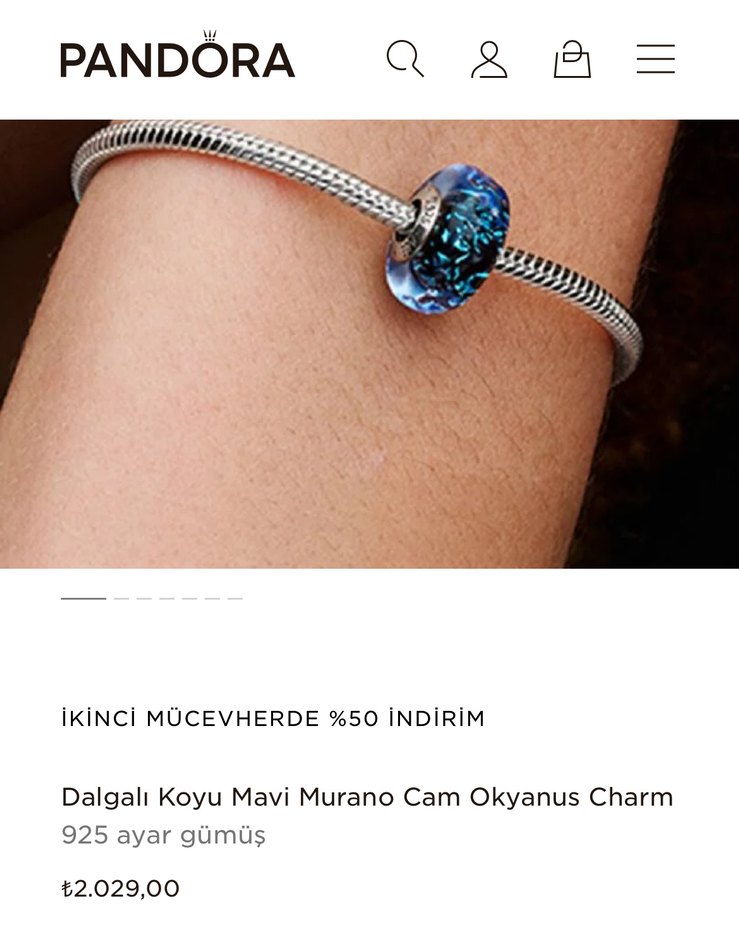 Gri Zincir Detaylı Kadın Bileklik - Görsel 3