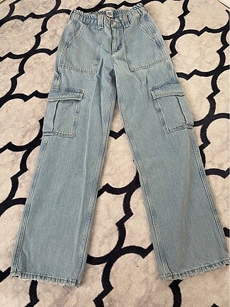 Geniş Paça Marka Kargo Jean