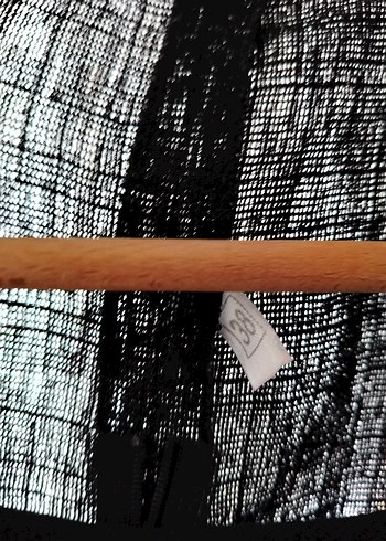 Şeffaf Siyah Kolsuz Keten Bluz - Görsel 3