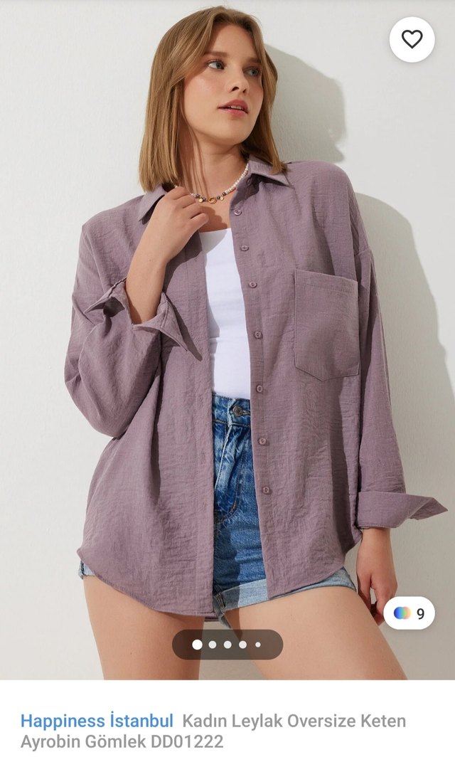 Uzun Kollu Pastel Rahat 2 Adet Gömlek - Görsel 2