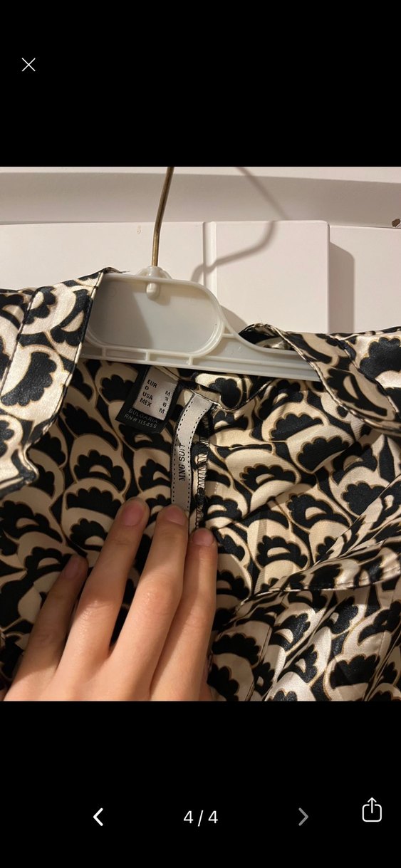 Siyah  Desenli Uzun Kollu Elbise - Görsel 3