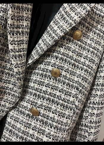 Krem Blazer Ceket - Görsel 2