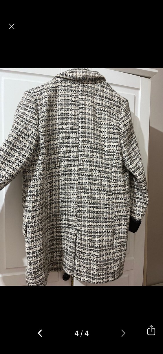 Krem Blazer Ceket - Görsel 4