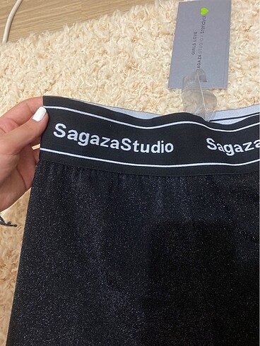38 Beden siyah Renk Sagaza şort
