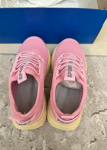 Pembe Çocuk Spor Ayakkabı Cırt Cırtlı - Görsel 3
