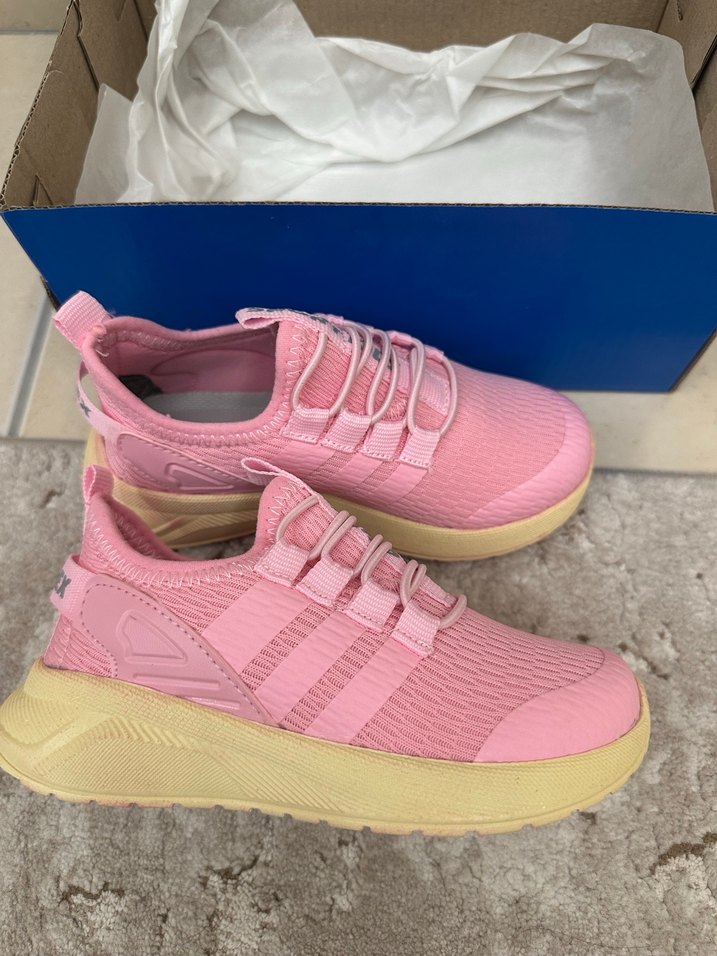 Pembe Çocuk Spor Ayakkabı Cırt Cırtlı - Görsel 4