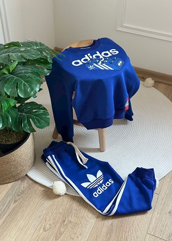 Adidas Erkek Çocuk Adidas Mavi Streetwear Eşofman Takımı