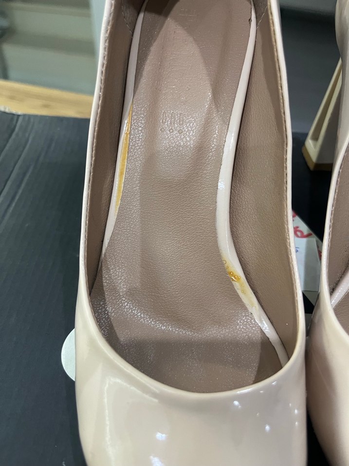 Pudra pembesi Parlak Stiletto Topuklu Kadın Ayakkabı - Görsel 4