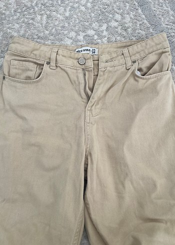 Bej bilek boy pantolon - Görsel 2