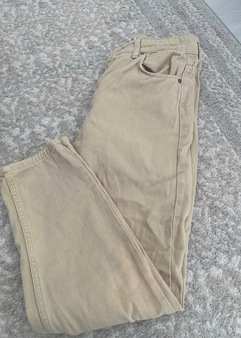 Bej bilek boy pantolon - Görsel 5