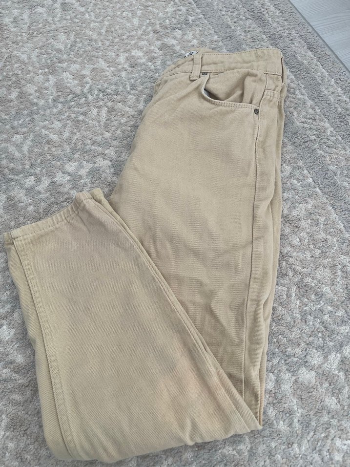 Bej bilek boy pantolon - Görsel 5