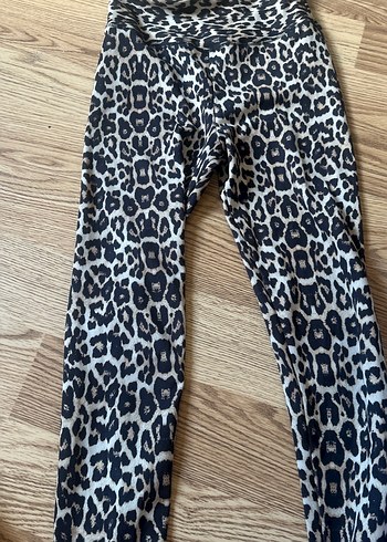 Leopar Desenli Kadın Tayt