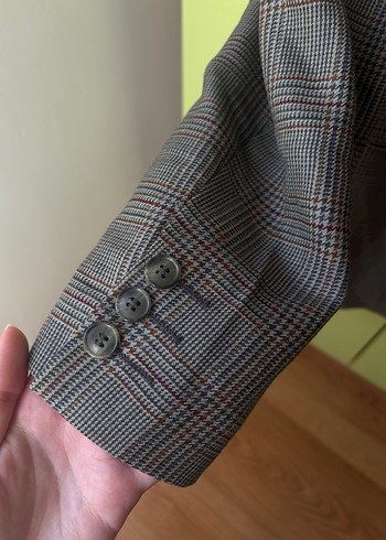 Vintage Gri Blazer Ceket - Görsel 3