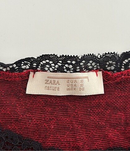 Zara Zara bordo gotik vintage bluz
