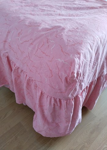 Pembe Batik Desenli Yatak çarşafı - Görsel 2