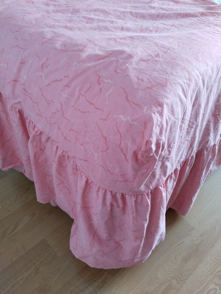 Pembe Batik Desenli Yatak çarşafı - Görsel 2