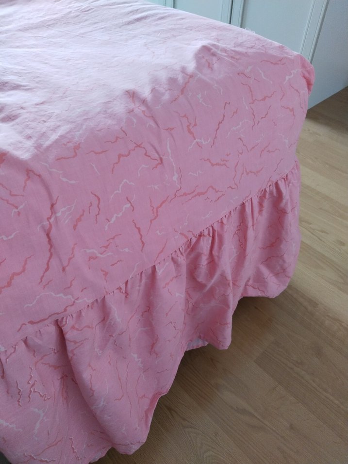 Pembe Batik Desenli Yatak çarşafı - Görsel 3