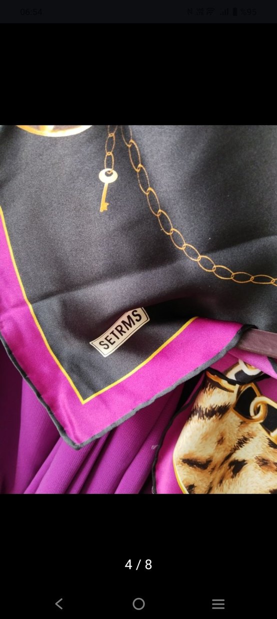 Mor Uzun söz kına  Gotik Kadın Elbise başörtü takım s m beden - Görsel 4