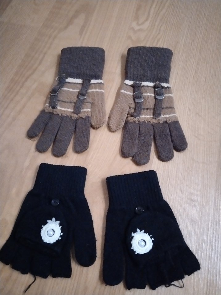 Kahverengi ve Siyah Eldivenler - Görsel 2