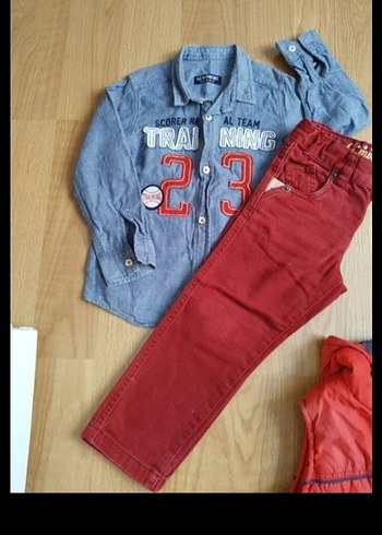 Erkek Çocuk Gri Denim Ceket - Görsel 2