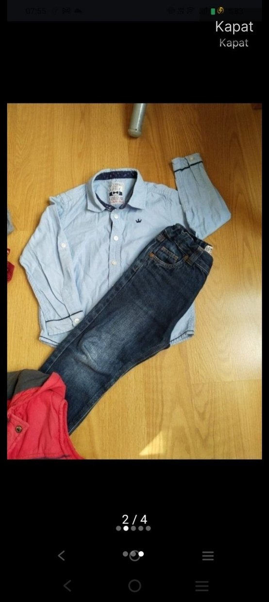 Erkek Çocuk Gri Denim Ceket - Görsel 3