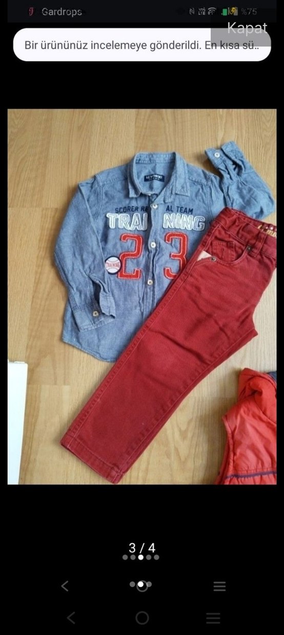 Erkek Çocuk Gri Denim Ceket - Görsel 2