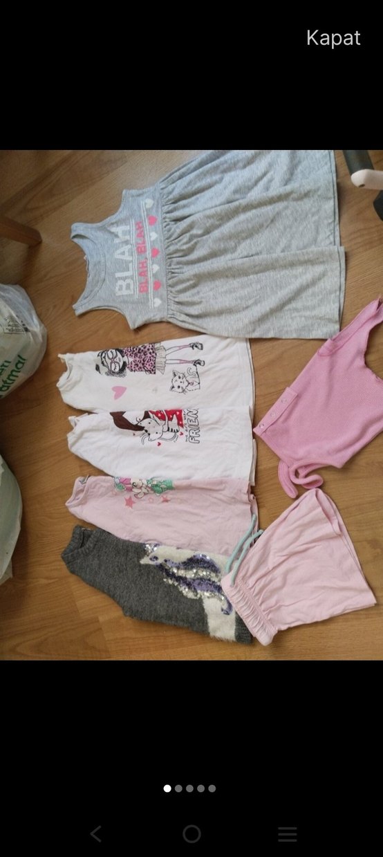 kız çocuk şort elbise sweatshirt kazak  2, 3, 4 yaş uyumlu - Görsel 2