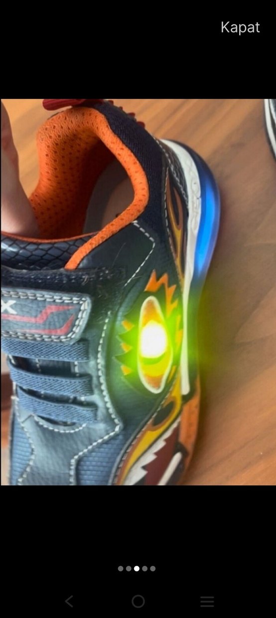 Renkli Yılan Desenli Erkek Çocuk Spor Ayakkabı 28 numara - Görsel 2