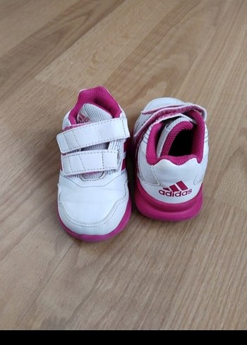 Kız Çocuk Beyaz Cırt Cırtlı Spor Ayakkabı - Görsel 2