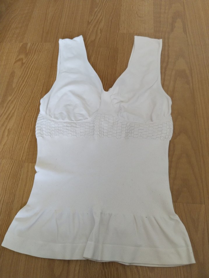 Beyaz Mini Emzirme ve Hamile Atlet lohusa korse. - Görsel 3