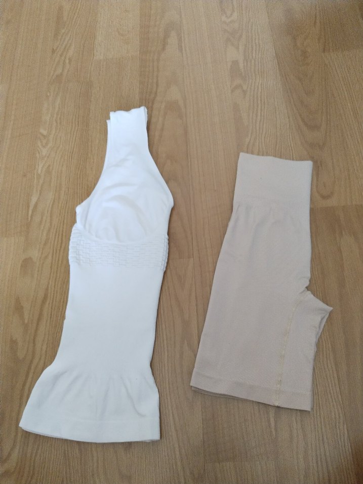 Beyaz Mini Emzirme ve Hamile Atlet lohusa korse. - Görsel 4